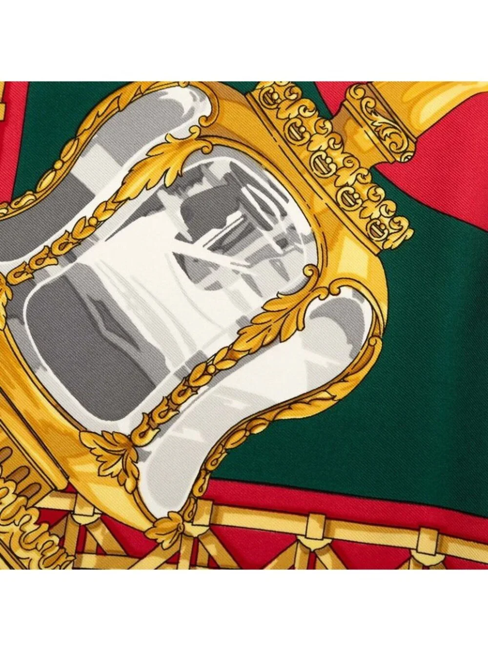 Hermes Carre 90 Feux de Route Carriage Lantern Scarf Large Multicolor Silk